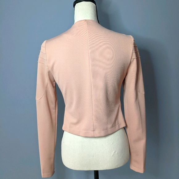 Dusty pink Moto jacket - Picture 4 of 12
